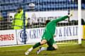 Oldham 1 -2 Rochdale<br \>Chris O'Grady's shot beats Oldham goalkeeper Dean Brill to open the scoring