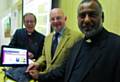 Website launch with the Bishop of Manchester, the Rt Revd Nigel McCulloch, Warren Smith, Lord Lieutenant of Manchester and the Dean, the Very Revd Rogers Govender