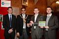 Mayor Ali, David Ward of Wilson Bowden, Simon Parker and David Dickinson of Seven Architecture - Rochdale Borough Design Award winners