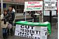 Ziyda Parveen and Mohammed Sameer signing the ‘Scrap Trident’ petition in Yorkshire Street