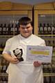 Catering student Marc Rothwell with his award