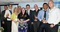 Award winners pictured with former New Zealand international Robbie Hunter-Paul