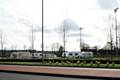 The caravans on Sir Isaac Newton Way