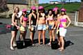 Bikini babes at the charity car wash