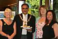 Vivien Thompson, Mayor Ali, Christine Morgan and Site Secretary Diane Page.