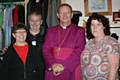 Volunteer, Margaret Shewring, Manager, Geoff Wilson, the Bishop of Middleton, Rt Revd Mark Davies and Assistant Manager, Fiona Wilson