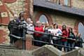 Members of the community and volunteers outside St Peter's Church