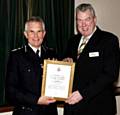 Sgt Muller with Chief Constable Peter Fahy

