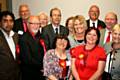 The Leader of the Labour group, Councillor Colin Lambert, with successful Labour candidates and the MP for Heywood and Middleton, Jim Dobbin