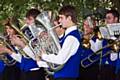 Rochdale Youth Band playing in Dobcross<br \>Saddleworth Whit Friday Brass Band Contest