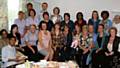 Past and present members of staff at a gathering to mark the end of the Children's Ward