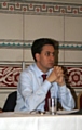 Ed Miliband speaking at a conference in Rochdale