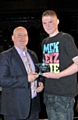 Hopwood Hall College ‘Star of the Year’ Harrison Cooney with Principal Derek O’Toole