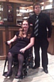 Paul Marshall with Catherine Eves at a recent fundraising evening