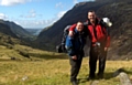 Robin Griffith, Network and Infrastructure Manager and Terry Gilligan, Senior Network Support Engineer, walking and camping in Snowdonia 