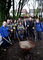 Langley CAT volunteers with Sophie Heywood (left) and Gemma Russell (right) from Groundwork 
