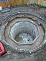 At nearly 40 foot deep, the huge tank could easily swallow up a house, but it’s designed to store the extra water that would otherwise cause sewage to overflow into nearby Whittle Brook