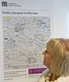 Susan Wildman, TfGM Communications and Customer Services Director with the new TfGM bus map 