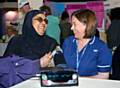 Free health checks were given to shoppers at the lifestyles market 