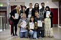 Students from Rochdale Sixth Form College celebrating A Level results