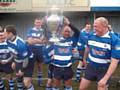 Mayfield's Craig White pictured with the Carnegie Challenge Cup