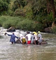 The Nithi River, in emergencies villagers would try to ford the river and many died as a result