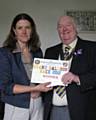 President Jeff Lawton of Middleton Rotary Club and Pat Greenall of Heywood