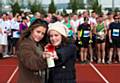 Coronation Street stars Brooke Vincent (Sophie Webster) and Ellie Leach (Faye) start the Rochdale Kingsway Run
