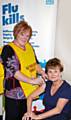 Marian Carroll, Director of Nursing for The Pennine Acute Hospitals NHS Trust (seated) with Angela Barratt, occupational health advisor 