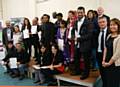 Some of the 50 learners from the across the borough who received their qualification certificates 