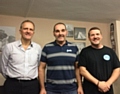 Three of Pennine Juniors Football managers, Lee Atkins, Mark Diggle and Keith Ellis, who are taking part in the 'Movember' Challenge