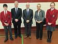 Lord Sharkey with senior students, Mr K Sartain, Headmaster and Mrs White, Deputy Head from Beech House School to talk about the work and role of the House of Lords  
