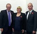 Matt Gallagher, Dr Jackie Pearcey who is Matt's proposed Deputy PCC and Energy Secretary Ed Davey MP