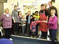 St Peter's Multicultural Healthy Living Project is in full swing with its Cross Quays Café - manager Mary Price and her lovely volunteers Barbara and Jeff Morish, Michael Chatburn and Liza Aldif 