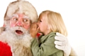 Father Christmas with a little girl