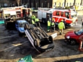 Fire-fighters in dramatic HGV training