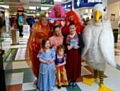 The cast of Mother Goose in the Exchange Shopping Centre