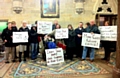 Parent carer campaigners at the Rochdale Town Hall