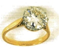 Stolen: 18 carat gold ring with 3 carat diamond