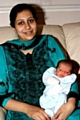 Shabeena Shabbir, 27, with son Hamzah