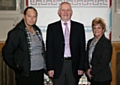 Christine Akram with Conservative group leader Ashley Dearnley and Smallbridge and Firgrove Councillor Jean Ashworth