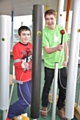 Ben Ryan Davies with  patient William Rose, 11, from Cheadle Hulme
