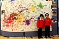 Some of the children created work in the style of Paul Jackson Pollock, Joint Curriculum Day during the Spring Term 