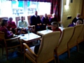 Councillors Pat Colclough and Dale Mulgrew with the residents