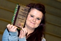 Young person of the year Kristina Foster with her special award
