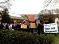 Demonstrators in Heywood