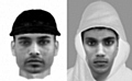 The e-fits released by police following the attack