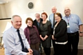 Francis Maude MP, Mary Tomlinson (tenant), Andrew Johnson (tenant), Alison Gregory (employee), Alwyn Smith (tenant), Lynne Brosnan (tenant) and Tony Dempsey (employee