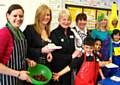 A cook and taste session at Castleton Primary School