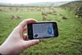 Podscroll being used in the South Pennines near Worsethorne